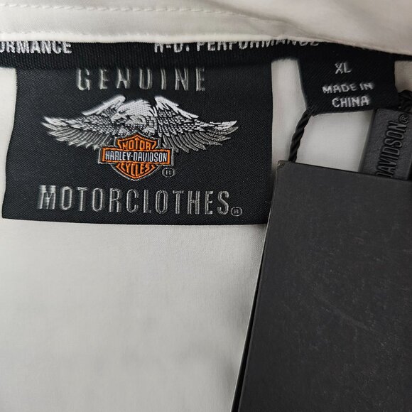 Harley Davidson New Womens Wicking Stripe Colorblock Long Sleeve Button Up Shirt - Picture 2 of 11